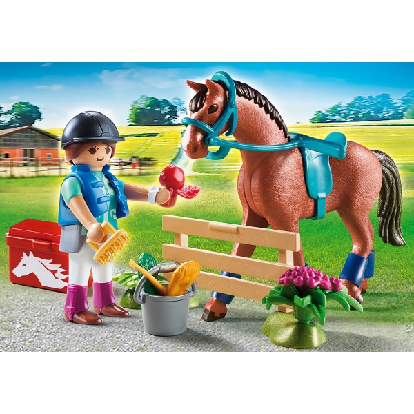 Playmobil Gift Set "Taking care of the horse"