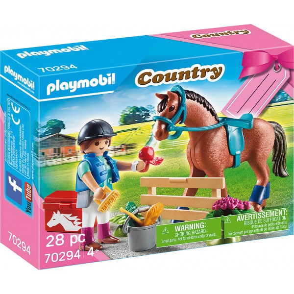 Playmobil Gift Set "Taking care of the horse"