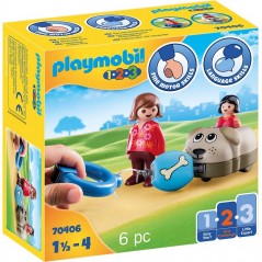 Playmobil Train with dog-wagon