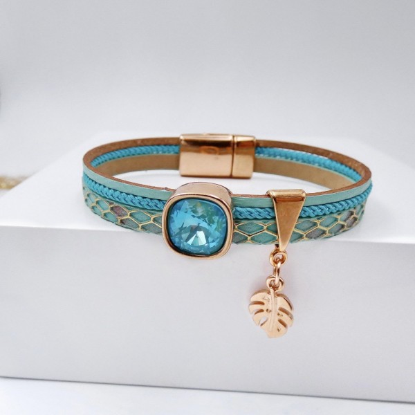 Swarovski Sparkle Leather Bracelet
