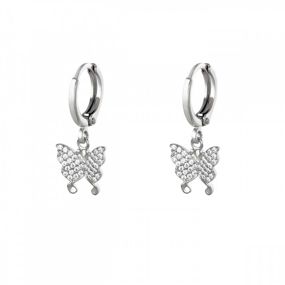 Staybright Silver-Zircon Earrings