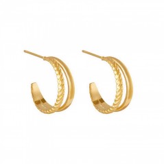 Staybright Hoops Double Earrings