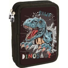 Double Full Pencil Case Dinosaur Back Me Up