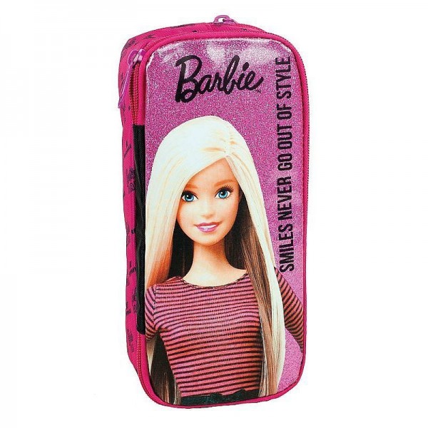 Pencil Case Oval Barbie Denim Fashion