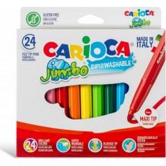 Μαρκαδόροι Carioca Jumbo 24 τεμ.