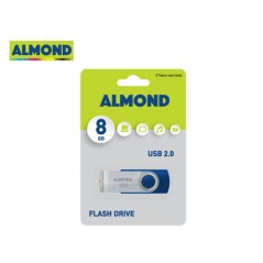 USB Almond Flash Drive 8GB Twister blue