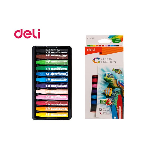 Oil pastel Deli 12 Colors