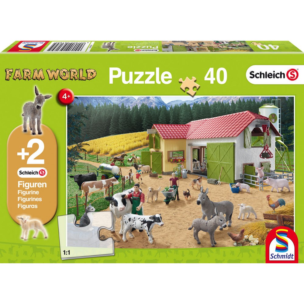 Farm Puzzle 40 pcs. (2 figures)