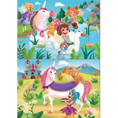 Puzzle 2X20 pcs. Unicorns and Fairies