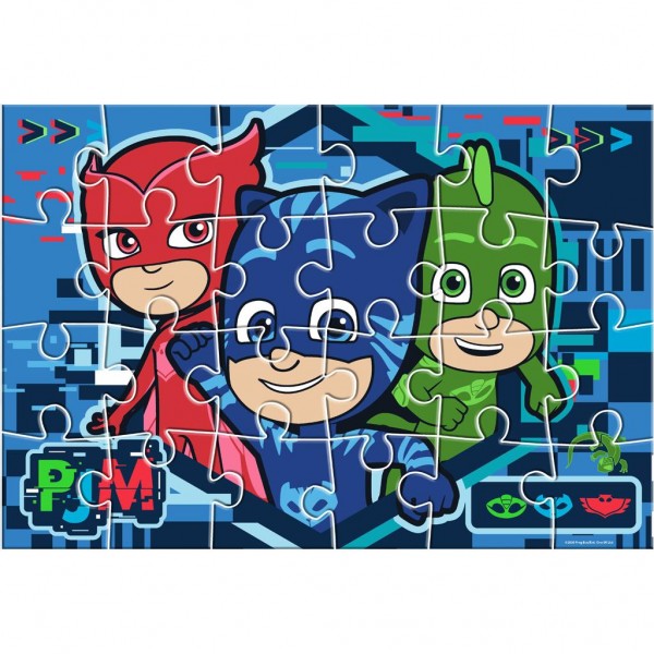 Παζλ χρωματισμού 24 κομ. PJ Masks 2 όψεων