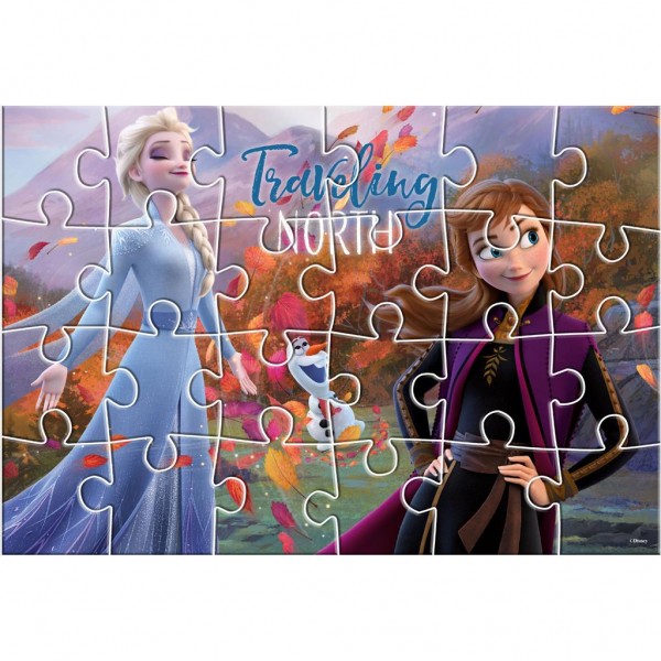 Coloring puzzle 24 pcs. Frozen Tr. 2 sides