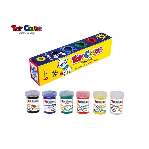 Δακτυλομπογιές Toy Color 6 Χρωμ. 25ml