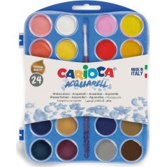 Watercolors Carioca Acquarell 24 Pcs. With Brush