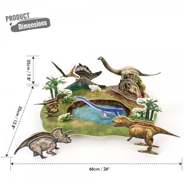 Παζλ 3D National Geographic Dino Park