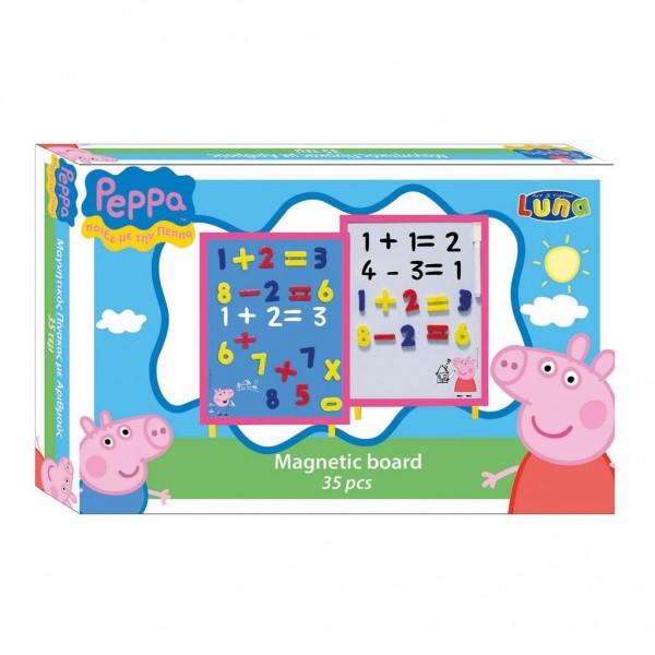 Magnetic Board Peppa Pig Numbers 35 pcs.