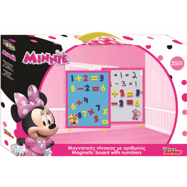 Μαγνητικός Πίνακας Minnie Αριθμοί 35 Τμχ.