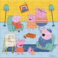 Coloring Puzzle 42 pcs. Peppa Pig 2 sides