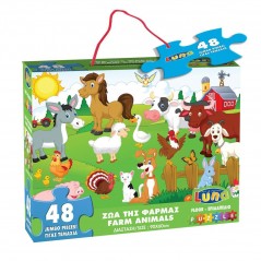 Floor Puzzle 48 pcs. Farm animals