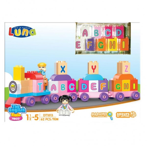 Bricks Train Letters 62 pcs.