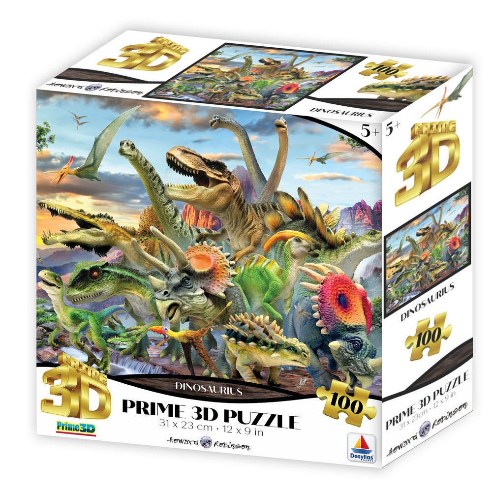 Puzzle 3D 100 pcs. Dinosaurs