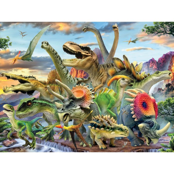 Puzzle 3D 100 pcs. Dinosaurs