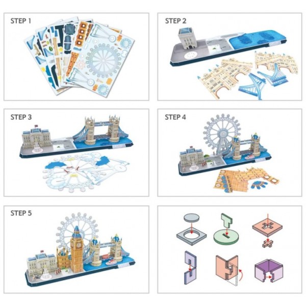 Puzzle 3D City Line London 107 pcs.