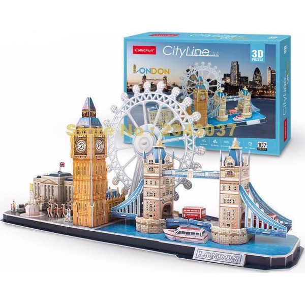 Παζλ 3D City Line London 107 κομ.