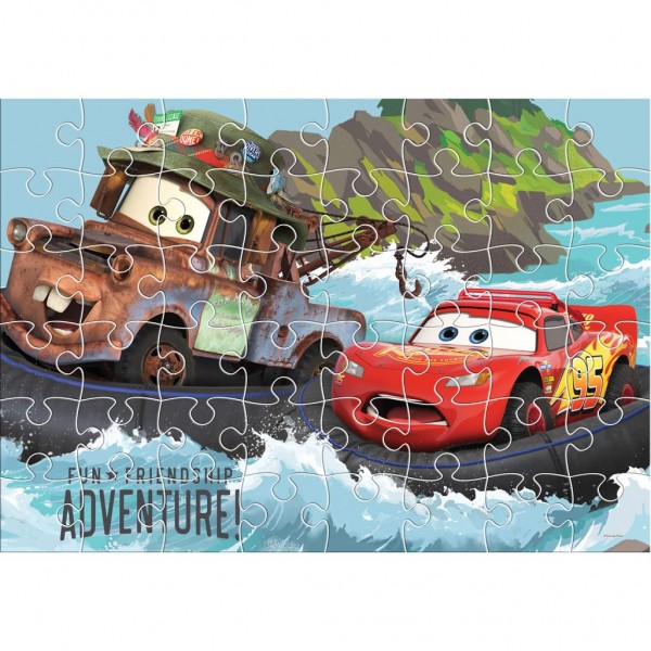 Coloring Puzzle 48 pcs. 2 Sides in Cube Cars