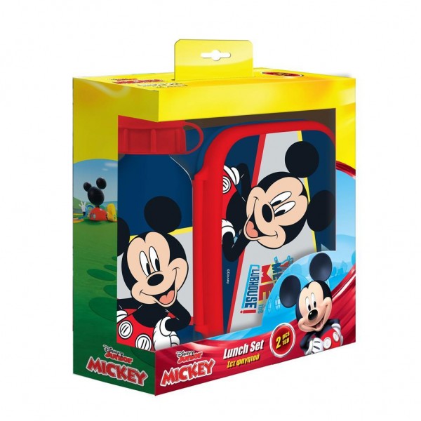 Set Food Container - Aluminum Canteen Bottle Mickey Mouse