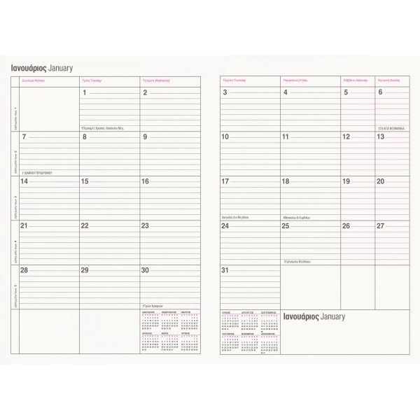 Monthly Plan 21x29 with Cover 2022