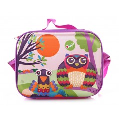 Isothermal shoulder food bag Owl Happy Snack Oops