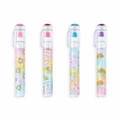 Aromatic Eraser Pen Rainbow Glitter Gem 1pc. - 4 Designs Ooly