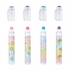 Aromatic Eraser Pen Rainbow Glitter Gem 1pc. - 4 Designs Ooly