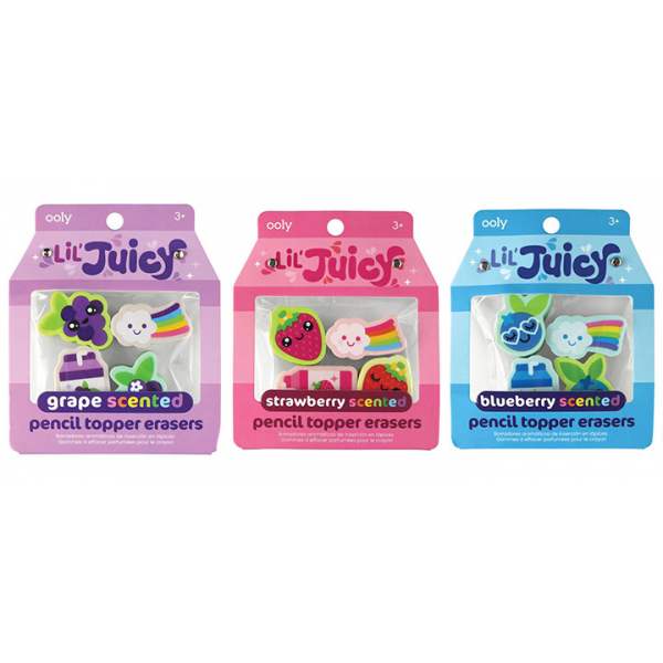 Juicy aromatic Ooly pencil erasers