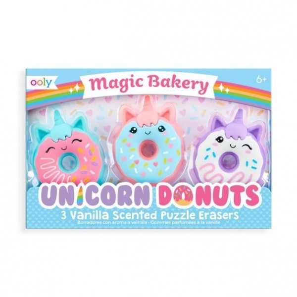 Αρωματικές γόμες Magic Bakery Unicorn Donuts 3 τεμ. Ooly