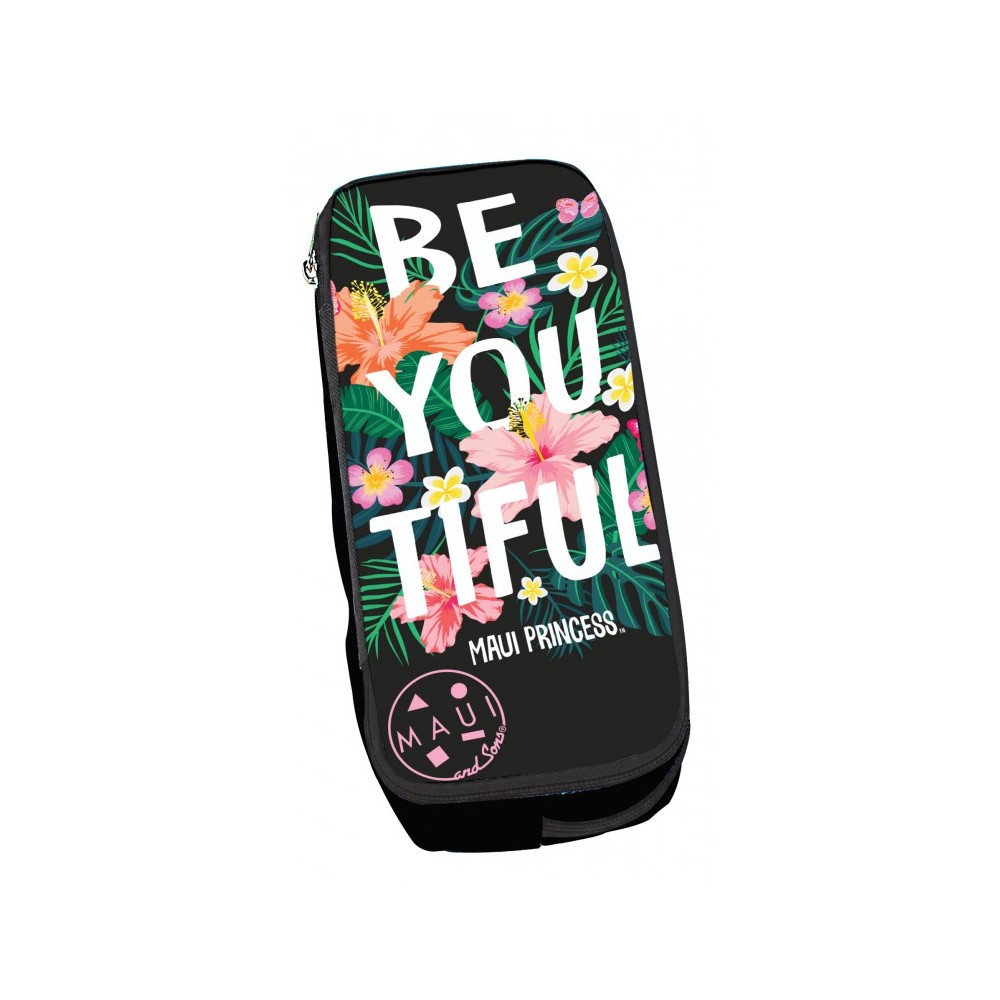 Pencil Case Oval Be You Tiful Maui & Sons Back Me Up