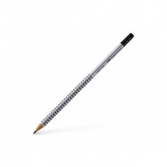 Μολύβι Grip με γόμα γκρι Faber-Castell