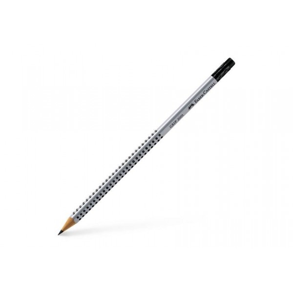 Faber-Castell Grip gray pencil with eraser