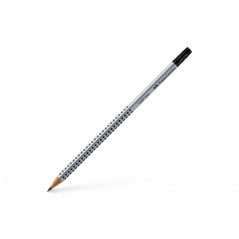 Faber-Castell Grip gray pencil with eraser