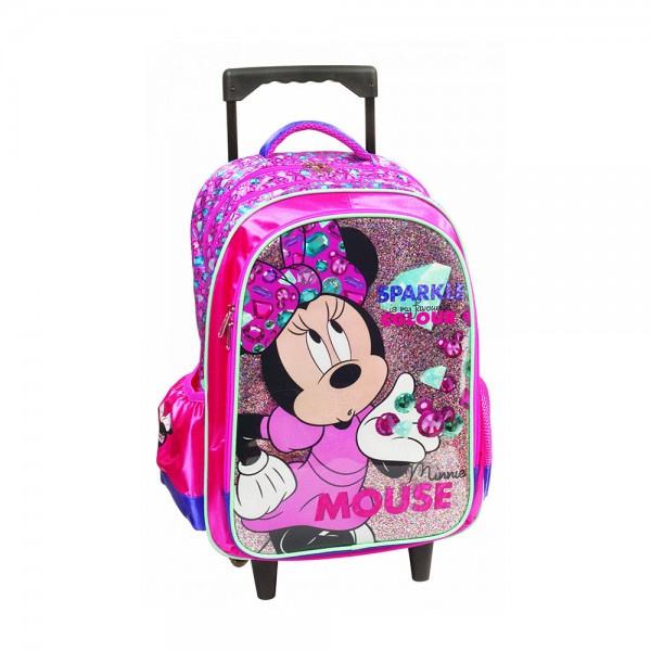 Trolley School Bag Gim Minnie Sparkle