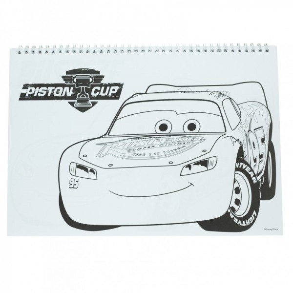 Drawing pad A4 40 Sheets with Cars GIM stickers