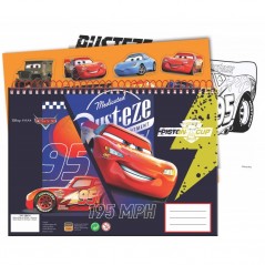 Drawing pad A4 40 Sheets with Cars GIM stickers