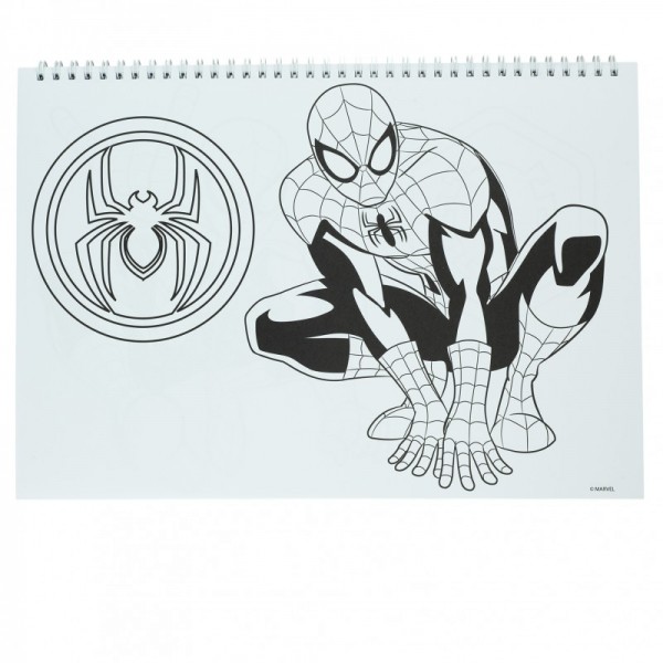 Drawing pad A4 40 Sheets with Spiderman GIM stickers