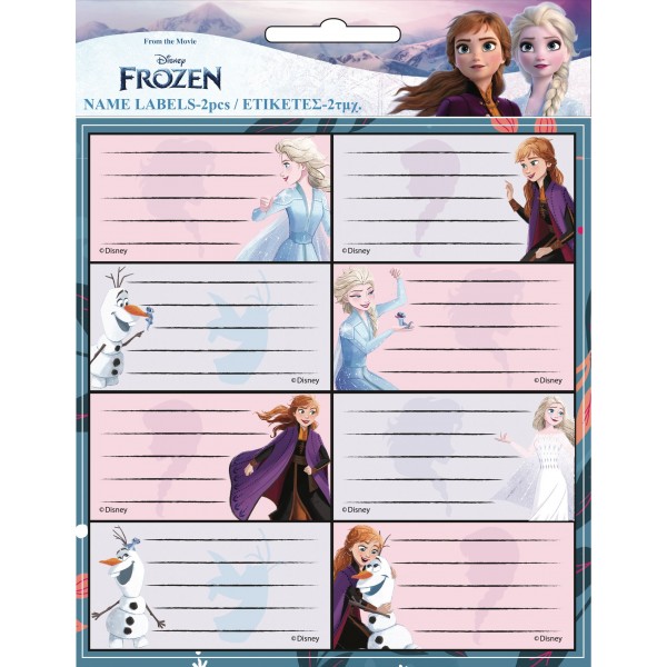 Ετικέτες τετραδίων Frozen 16τμχ Gim