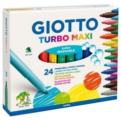 Markers Thick 24 pcs. Turbo Maxi Giotto