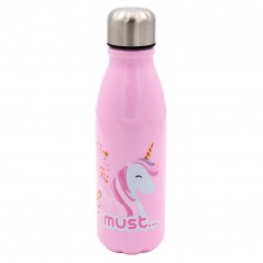 Unicorn aluminum water canteen 540ml Must 5.5x22 cm.