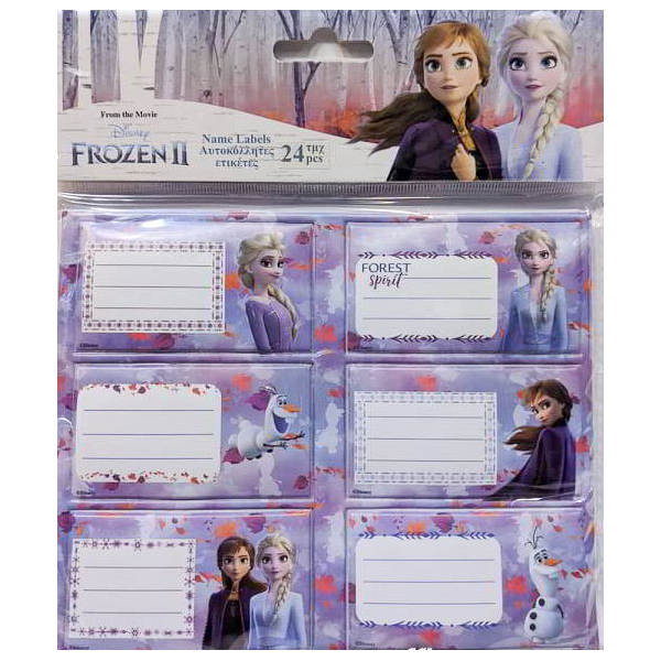 Notebook Labels Puffy Disney Frozen II 24pcs.