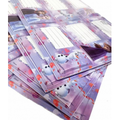 Notebook Labels Puffy Disney Frozen II 24pcs.