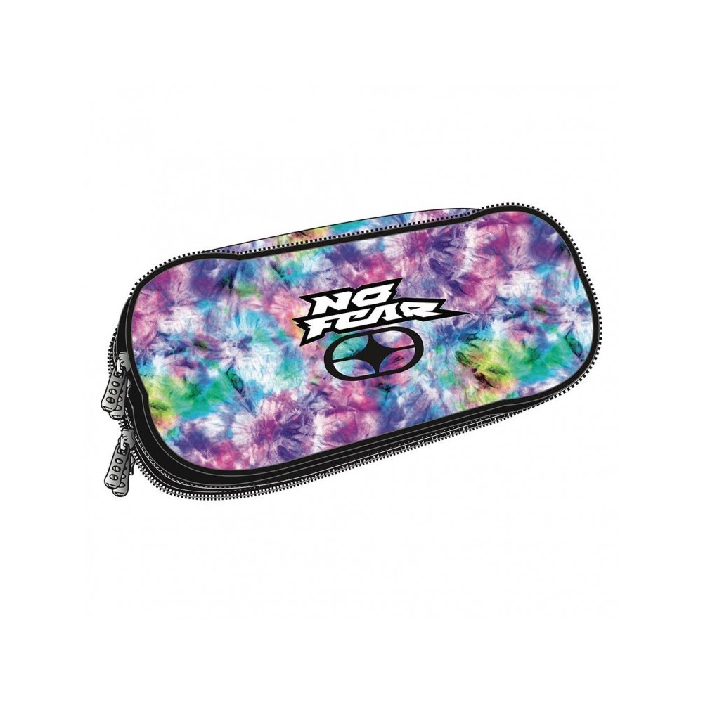 Pencil Case Oval No Fear Tie Dye Colourful