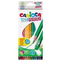 CARIOCA Tita erasable colour pencils (12 pieces)